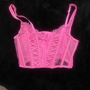 Lace Pink Corset